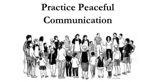 Practice Peaceful Communication graphic